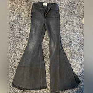 Free People Women’s Flare Jeans in Black